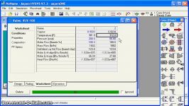 محاسبه دما تعیین کیفیت ماده در نرم افزار Aspen HYSYS