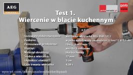 Test wiertarko wkrętarki udarowej AEG BSB 12C2