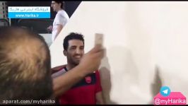 سلفی گرفتن بازیکنان پرسپولیس هواداران