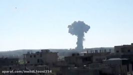 نیروی هوایی ارتش سوریه مواضع تروریستها در خان شیخون،