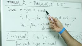 حل سوال ACM ICPC 2016  Balanced Diet