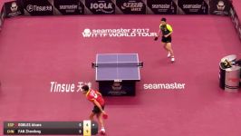 Fan Zhendong  Alvaro Robles اپن قطر ۲۰۱۷ تی تی هیستوری