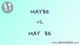 آموزش گرامرMaybe vs MAy be Everyday Grammar