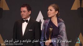 جواب دیدنی فیروز نادری به خبرنگار در مراسم اسکار 2017