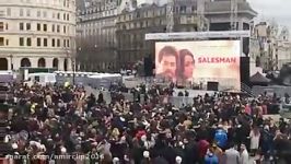 پخش فیلم فروشنده اصغر فرهادی در میدان ترافالگار لندن برای عموم