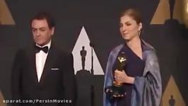 پاسخ انوشه انصاری دکتر فیروز نادری نمایندگان اصغر فرهادی در اسکار Asghar Farhadi The Oscars 2017