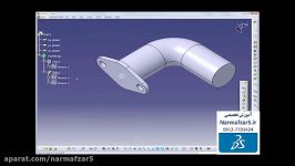 فیلم آموزشی مدلسازی زانویی لوله در نرم افزار کتیا catia