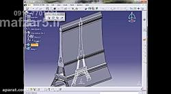 مدلسازی ماکت برج ایفل در کتیا  catia