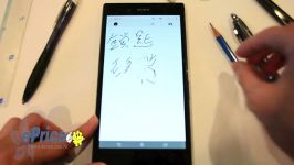 sony xperia z ultra display check with pen knife pencil