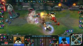 FLY vs C9 Highlights Game 1 NA LCS 2017 Spring W4D3 FlyQuest eSports vs Cloud9