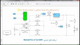 مدلسازی قطع شبکه توسط دیژنکتور در محیط سیمولینک متلب