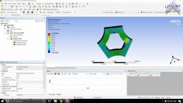 مدلسازی تحلیل کشش تغییر فرم یک سه پره در نرم افزار An