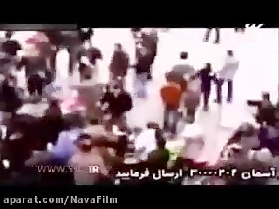 فیلم لحظه به آتش کشیدن جوان بسیجی در سال 88