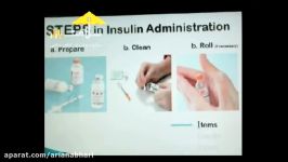 آموزش نحوه استفاده سرنگ انسولین