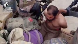 دستگیری تروریست داعش توسط گردان طلایی ارتش عراق در موصل