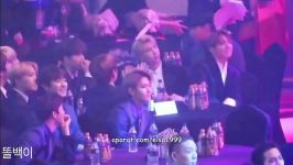 واکنش EXO BTS به BlackPink در Seoul Music Awards 2017