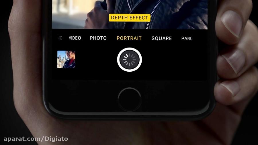 ویدیوی تبلیغاتی تازه حالت پرتره در آیفون 7 پلاس 1