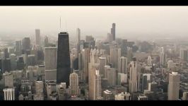 نمایی بسیار زیبا بناها برج های شهر شیکاگو..