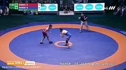 جام جهانی کشتی آزاد ایران 5 3 آمریکا 4وزن اول