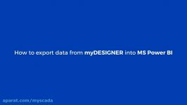 mySCADA  myDESIGNER Export datalogs to Power BI