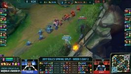 H2K vs GIA Highlights Game 1 EU LCS 2017 Spring W5D2 H2K vs Giants