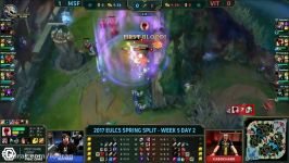 MSF vs VIT Highlights Game 2 EU LCS 2017 Spring W5D2 Misfits vs Team Vitality