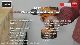 Test wkrętarko wiertarki akumulatorowej AEG BS14 G2