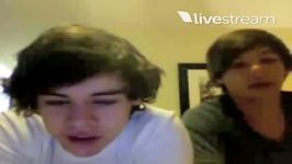 one direction  louis tomlinson harry styles twitcam part4