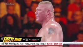 FULL MATCH — Reigns vs. Ambrose vs. Lesnar  Winner faces Triple H at WrestleMania Fastlane 2016
