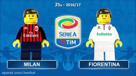 MILAN FIORENTINA 2 1 • Serie A 201617 Film Lego Calcio Goal e Highligh