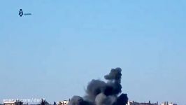 بمباران تروریست ها در درعا توسط جنگنده های روسیه