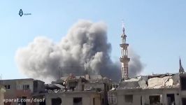 حمله جنگنده بمب افکن های سوری به ریف دمشق