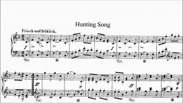 ABRSM Piano 2015 2016 Grade 4 B3 B3 Schumann Jagerliedchen Hunting Song Op.68 No.7 Sheet Music