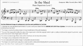 ABRSM Piano 2015 2016 Grade 4 C2 C2 Mike Cornick In the Shed Piano Repertoire Level 2 Sheet Music