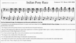 ABRSM Piano 2015 2016 Grade 4 C1 C1 Glover Indian Pony Race Sheet Music