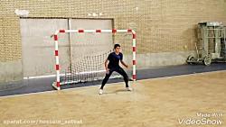 Goalkeeper futsal پلیومتریک   شوت گیریحسین حمیدزاده