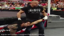 triple powerbomb زدن گروه ایولوشن به رومن رینز