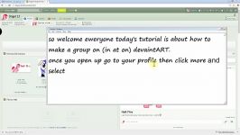 how to make a group on deviantART