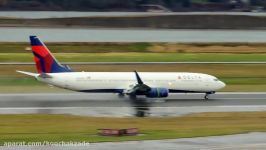 RARE FIRST EVER Delta Airlines Boeing 737 900ER N808DN landing in PDX