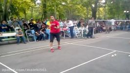 آرش همتی حرکات نمایشی بدمینتون 92  arash hemati badminton and kikbo 2013