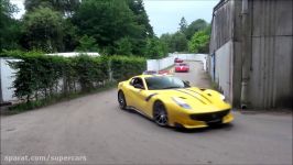 رانندگی دیوانه وار Ferrari F12 TDF