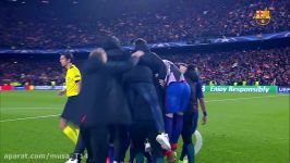 FC Barcelona  PSG 6 1 Final celebrations at Camp Nou