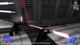 گیم پلی من بازی جنگ ستارگان jedi knight jedi academy