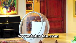 تابراحتی حبابی  صندلی ریلکسی شیشه ای مبلمان لوکس فضای