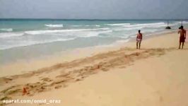 Hard training in the beach . Omid oraz