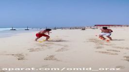 Hard training in beach   omid oraz