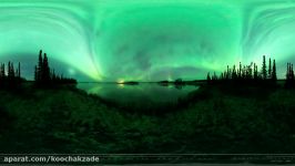 360 VR timelapse footage of the Aurora Borealis over Kashwitna Lake Alaska