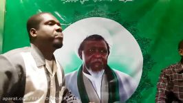 بازدید استاد رائفی پور غرفه جنبش اسلامی نیجریه در نمایشگاه رسانه های دیجیتال