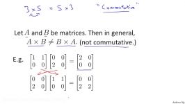 Machine learning W1 17 Matrix Multiplication Properties