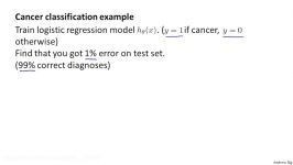 6.4.1 Handling Skewed Data  Error Metrics